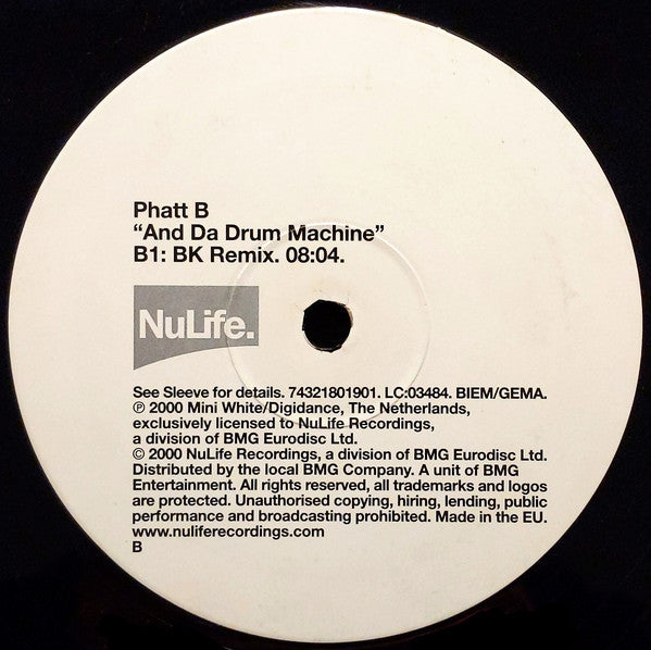 Phatt Bastard : And Da Drum Machine (12")