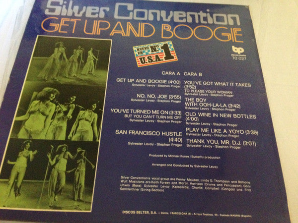 Silver Convention : Get Up And Boogie (LP, Album)