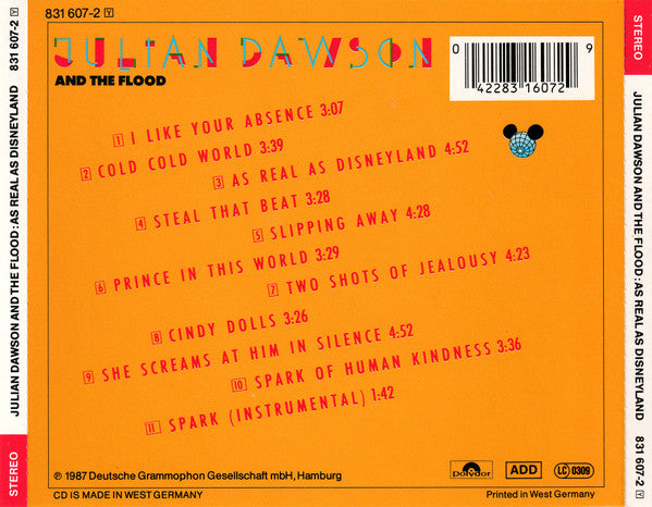 Julian Dawson And The Flood (3) : As Real As Disneyland (CD, Album)