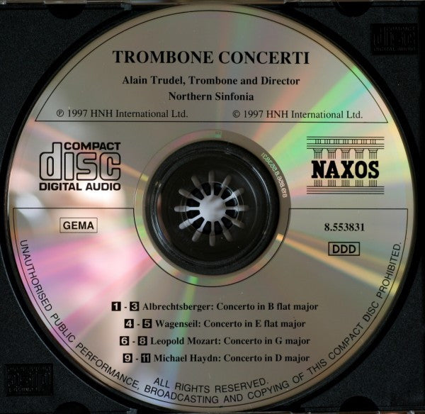 Johann Georg Albrechtsberger, Georg Christoph Wagenseil, Leopold Mozart, Michael Haydn, Northern Sinfonia, Alain Trudel : Trombone Concerti (CD, Album)