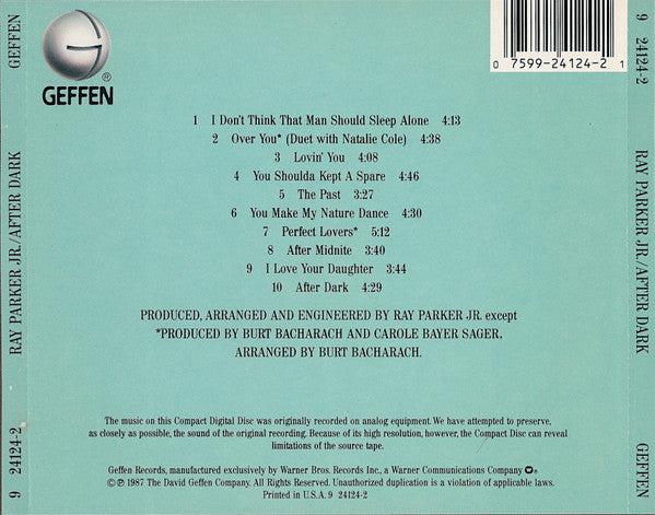 Ray Parker Jr. : After Dark (CD, Album)