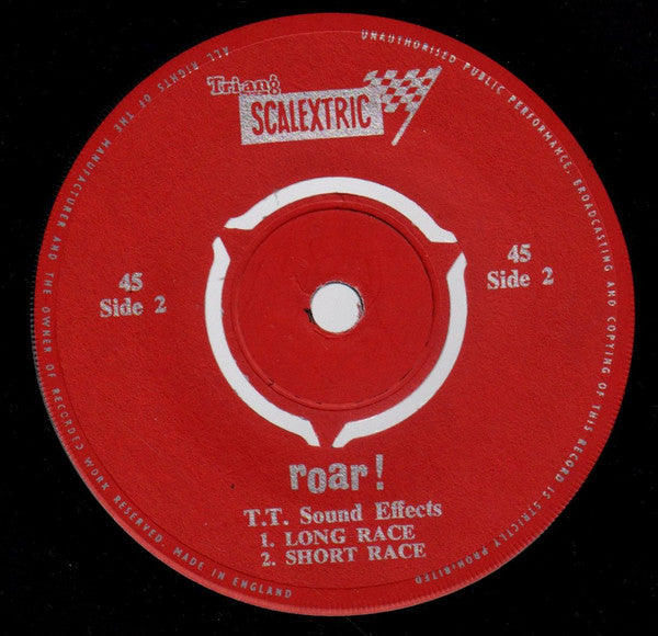 No Artist : Roar! Authentic Sound Thrills Of Grand Prix & T.T. Racing (7", EP)