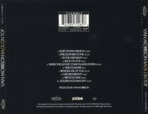 Van Morrison : Back On Top (CD, Album)