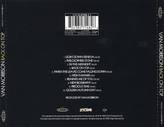 Van Morrison : Back On Top (CD, Album)