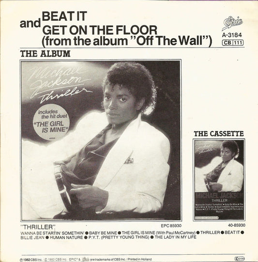 Michael Jackson : Beat It (7", Single)