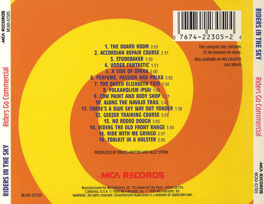 Riders In The Sky : Riders Go Commercial (CD, Album)