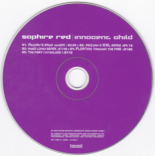 Saphire Red : Innocent Child (CD, Maxi)