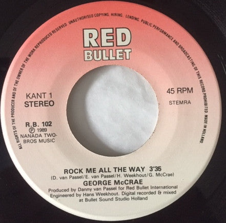 George McCrae : Rock Me All The Way (7")