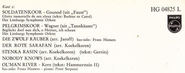 De Mastreechter Staar o.l.v. Martin Koekelkoren : Jubileum Concert (LP, Album, Mono)
