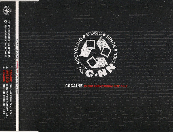 XC-NN : Cocaine (CD, Single, Promo)