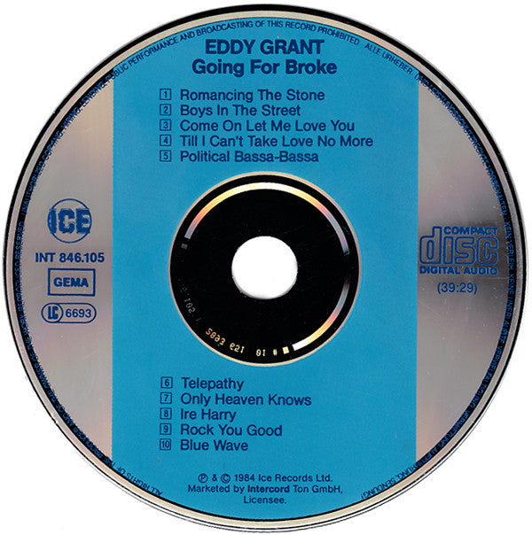 Eddy Grant : Going For Broke (CD, Album)