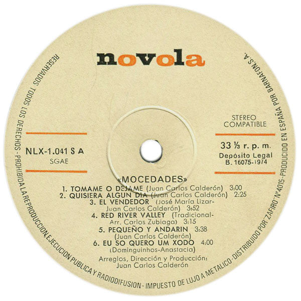Mocedades : Mocedades-5 (LP, Album, RP, Gat)