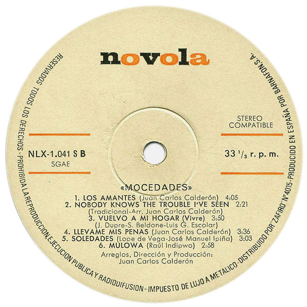 Mocedades : Mocedades-5 (LP, Album, RP, Gat)