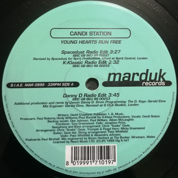 Candi Staton : Young Hearts Run Free (12")