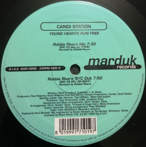 Candi Staton : Young Hearts Run Free (12")