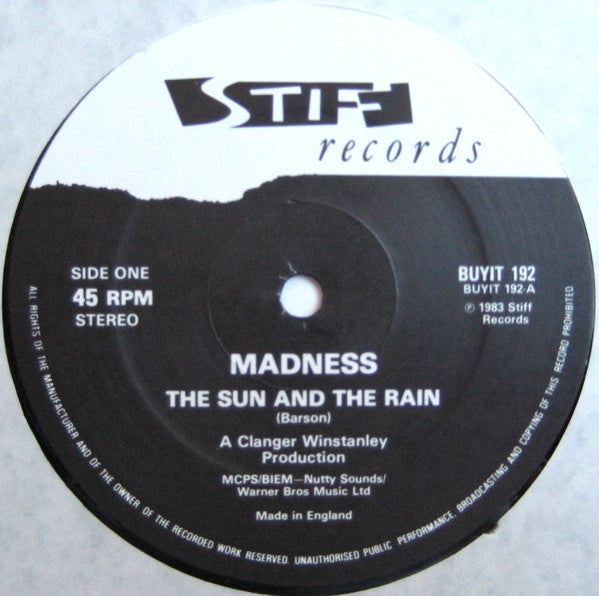 Madness : The Sun And The Rain (12", Single, Par)
