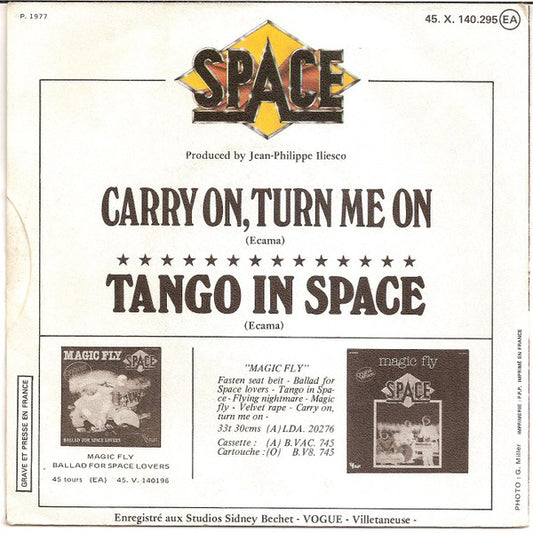 Space : Tango In Space (7", Single)
