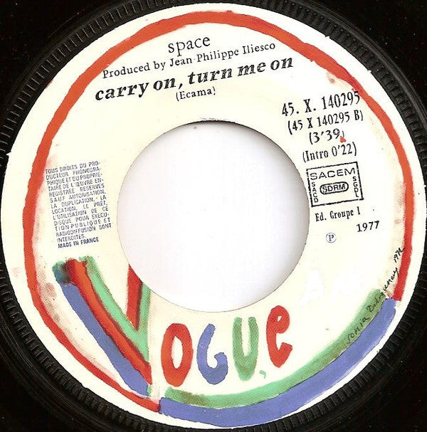 Space : Tango In Space (7", Single)