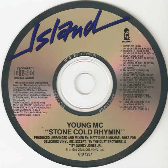 Young MC : Stone Cold Rhymin' (CD, Album)