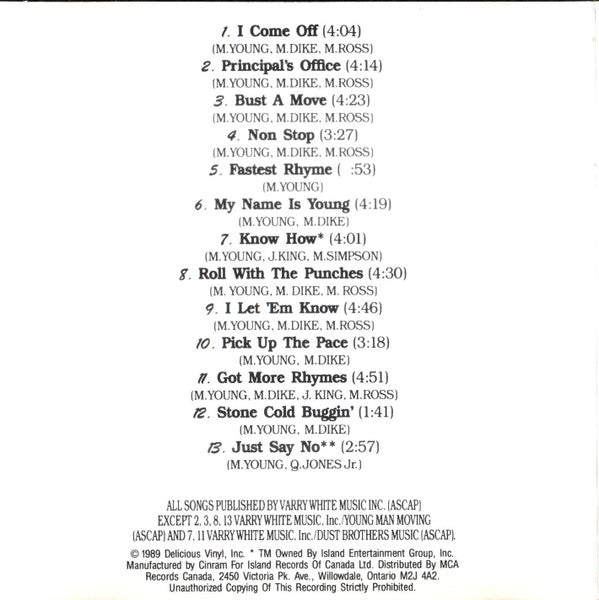 Young MC : Stone Cold Rhymin' (CD, Album)