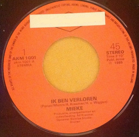 Mieke : Ik Ben Verloren (7")