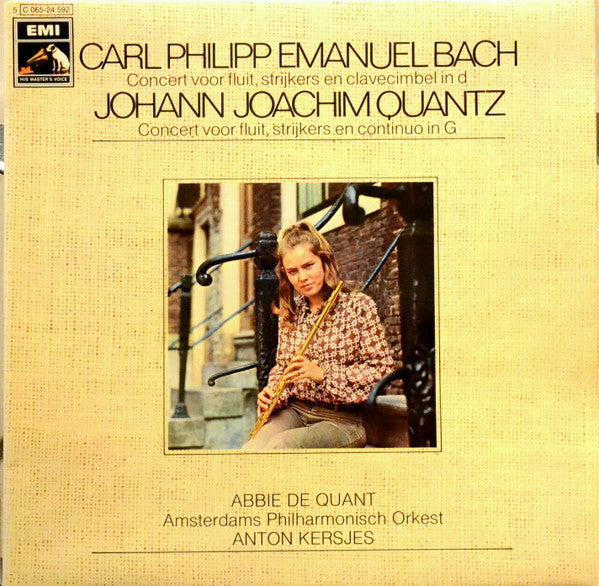Carl Philipp Emanuel Bach / Johann Joachim Quantz - Abbie De Quant • Amsterdams Philharmonisch Orkest • Anton Kersjes : Concert Voor Fluit, Strijkers En Clavecimbel In d / Concert Voor Fluit, Strijkers En Continuo In G (LP, Gat)
