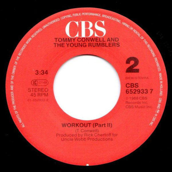 Tommy Conwell And The Young Rumblers : I'm Not Your Man (7")