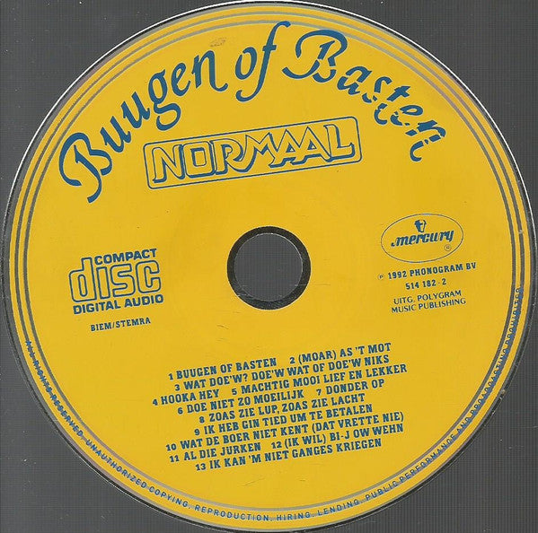 Normaal : Buugen Of Basten (CD, Album)