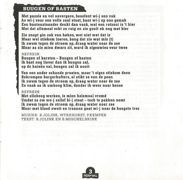 Normaal : Buugen Of Basten (CD, Album)