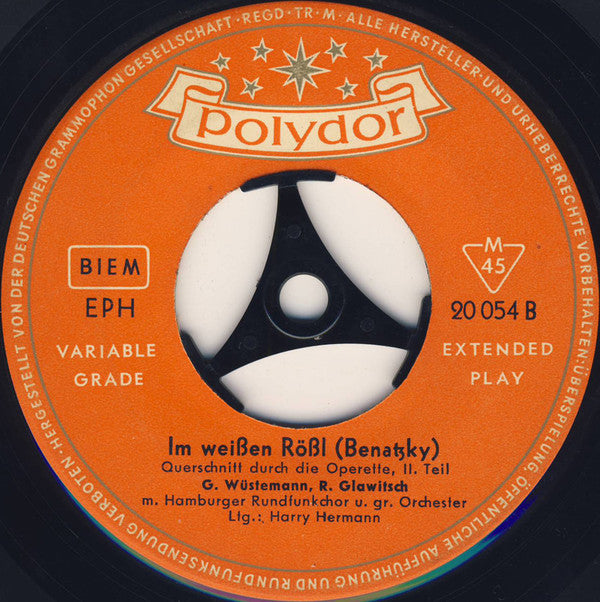 Ralph Benatzky : Im Weissen Röss'l (7", EP, Mono)