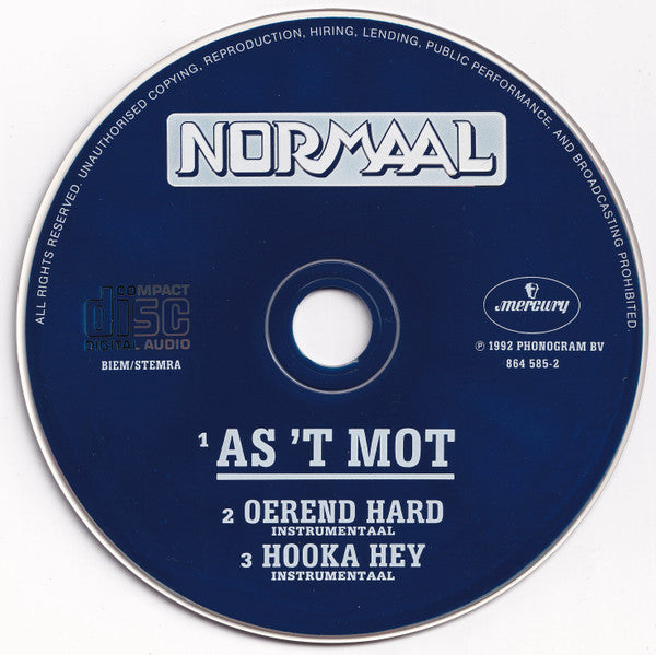 Normaal : As 'T Mot (CD, Maxi)