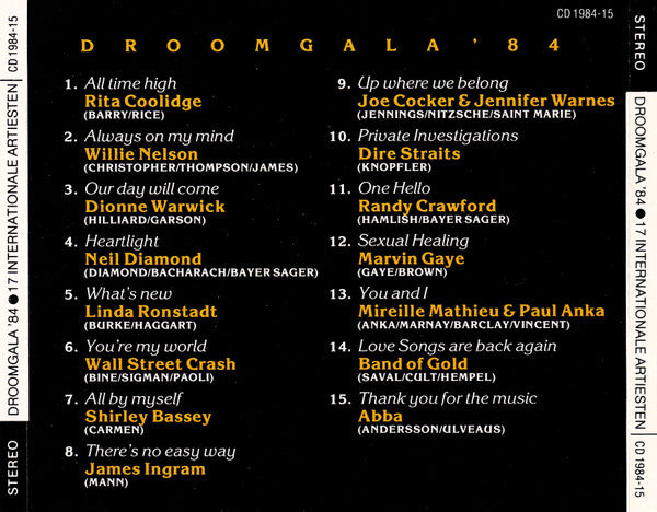 Various : Droomgala '84 (17 Internationale Artiesten) (CD, Comp)