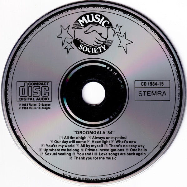 Various : Droomgala '84 (17 Internationale Artiesten) (CD, Comp)