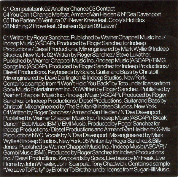 Roger Sanchez : First Contact (CD, Album)