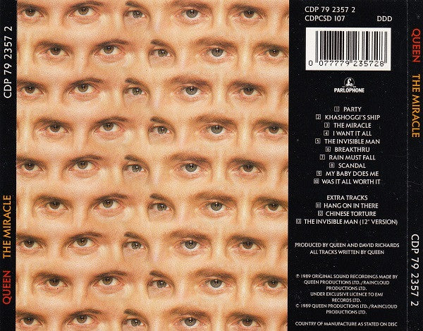 Queen : The Miracle (CD, Album)