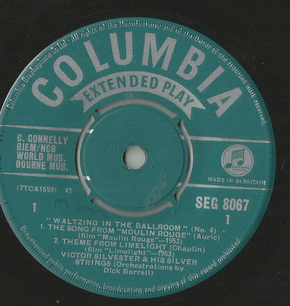Victor Silvester and His Silver Strings : Waltzing In The Ballroom  (No.4) (7", EP, Mono)