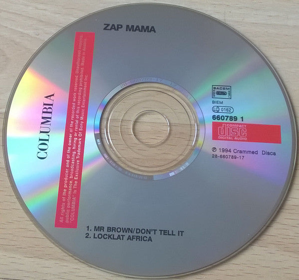 Zap Mama : Mr Brown (CD, Single)
