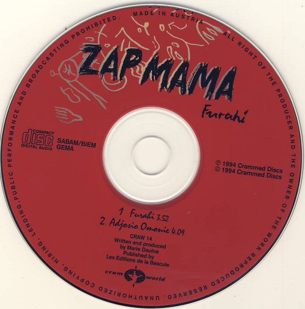 Zap Mama : Furahi (CD, Single)