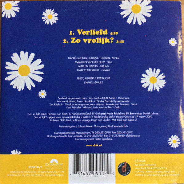 Skik : Verliefd  (CD, Single)