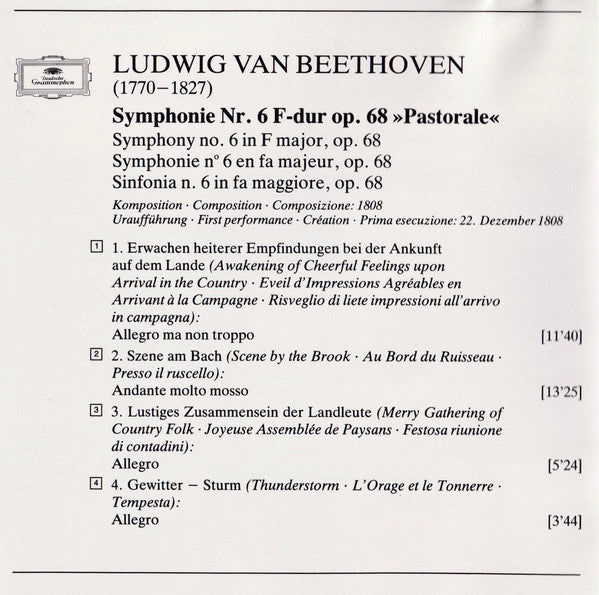 Ludwig Van Beethoven - Wiener Philharmoniker · Leonard Bernstein : Symphonie No. 6 »Pastorale« / Ouvertüre »Leonore III« (CD, Comp, RM)