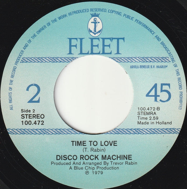 Disco Rock Machine : Living For The City / Time To Love (7")
