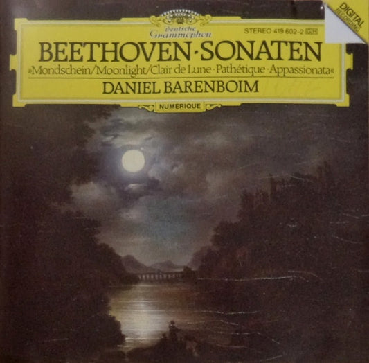 Ludwig Van Beethoven, Daniel Barenboim : Sonaten »Mondschein = Moonlight = Clair De Lune · Pathétique · Appassionata« (CD, RE, RP)