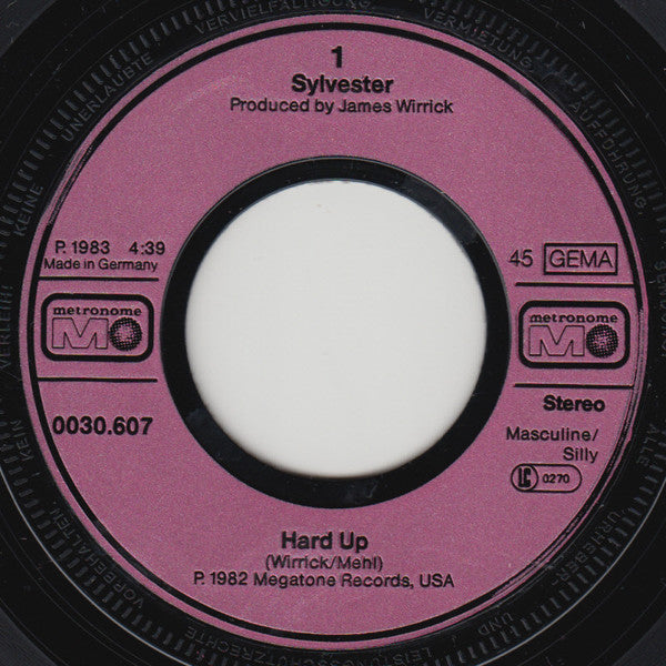 Sylvester : Hard Up (7", Single)