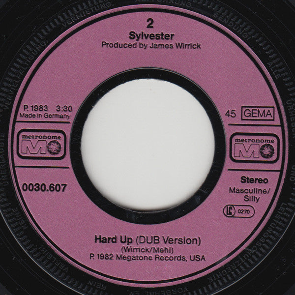 Sylvester : Hard Up (7", Single)