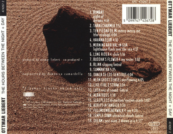 Ottmar Liebert And Luna Negra : The Hours Between Night + Day (CD, Album)