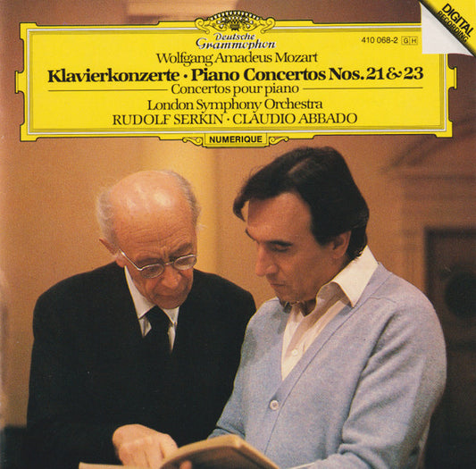 Wolfgang Amadeus Mozart – London Symphony Orchestra - Rudolf Serkin - Claudio Abbado : Klavierkonzerte · Piano Concertos Nos. 21 & 23 (CD, Album, RE)