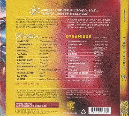 Cirque Du Soleil : 25 (2xCD, Comp)