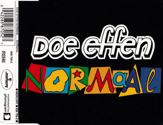 Normaal : Doe Effen Normaal (CD, Single)