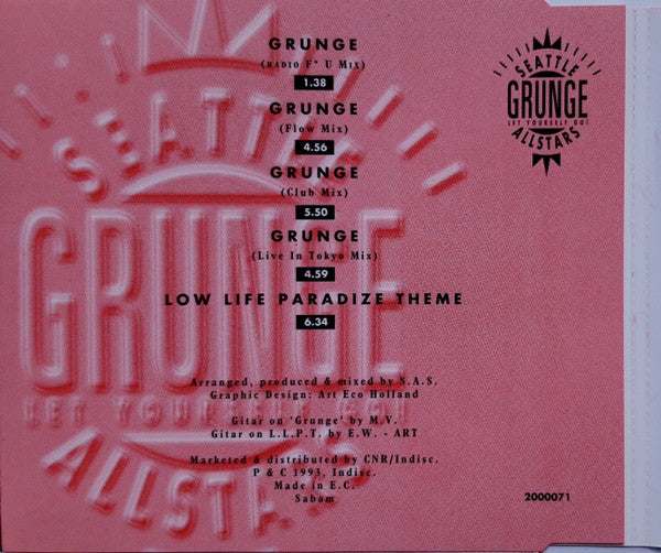 Seattle All Stars : Grunge (Let Yourself Go!) (CD, Maxi)