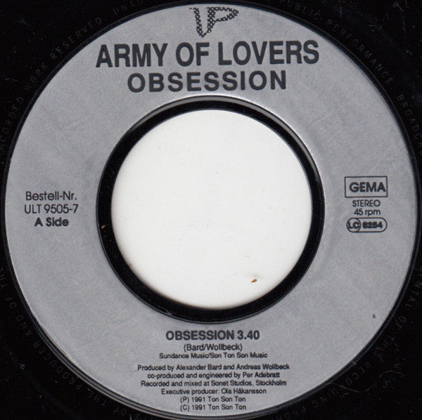 Army Of Lovers : Obsession (7", Single)